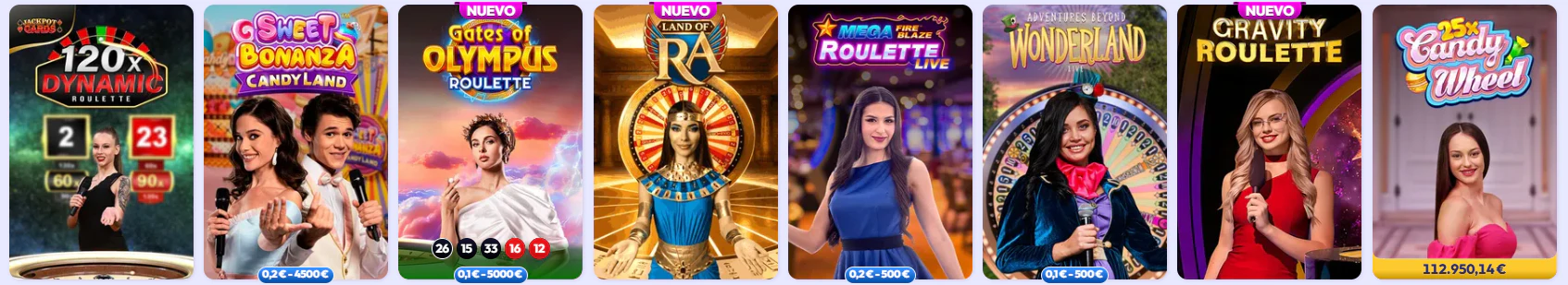 Zona de juegos digitales y casino en directo de Infinity Casino
